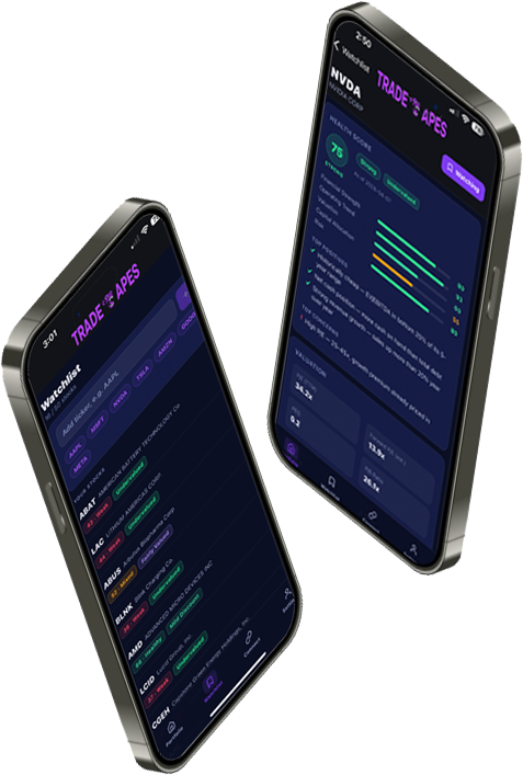 TradeApes mobile app preview